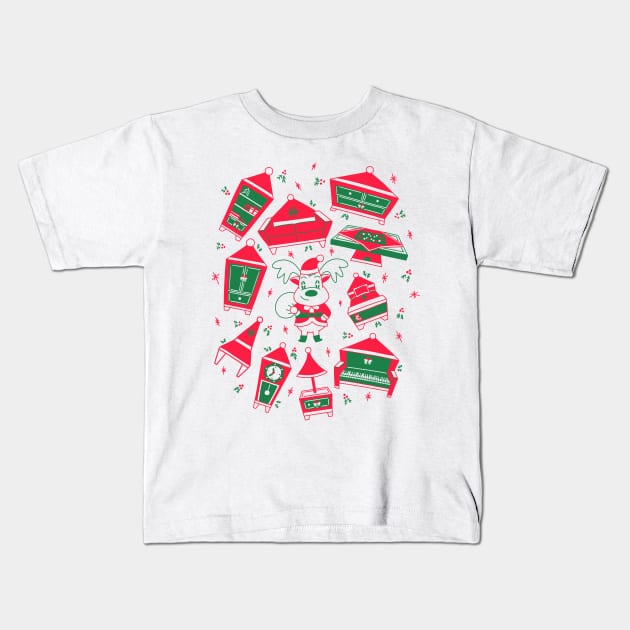 Jingle Crossing Kids T-Shirt by TravisPixels